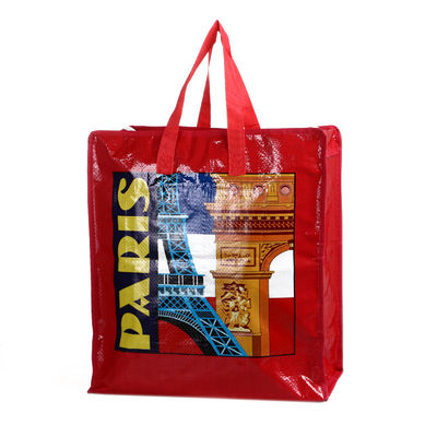 गुणवत्ता  Laminated Paris Design PP Woven Shopping Bag Laminated Pp Woven Bag फैक्टरी