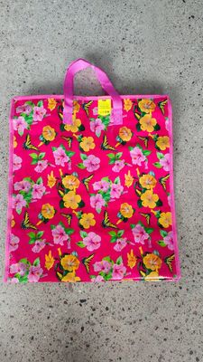 पुनः प्रयोज्य तह योग्य गैर बुना हुआ बैग जिपर क्लोजर के साथ टिकाऊ और पर्यावरण के अनुकूल